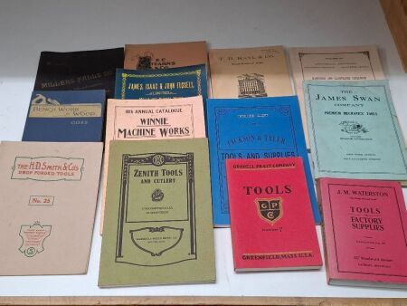 13 Various Vintage Tool Books