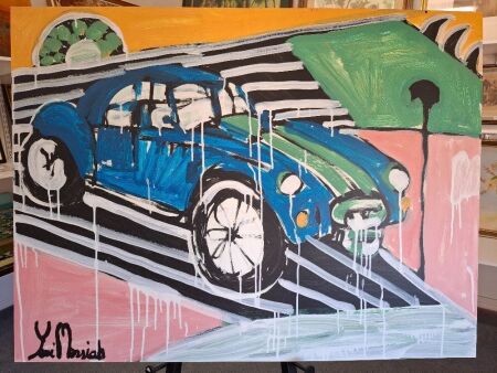 Green Stripes Mixed Media by Yori Massiah 2018