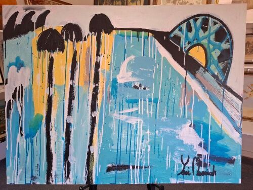 Sapphire Yellow Mixed Media by Yori Massiah 2018