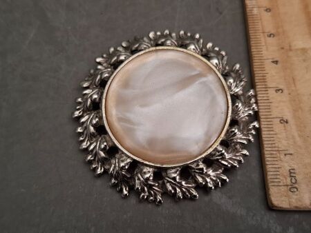 Vintage Aurora Botealls Possibly Mother of Pearl Brooch