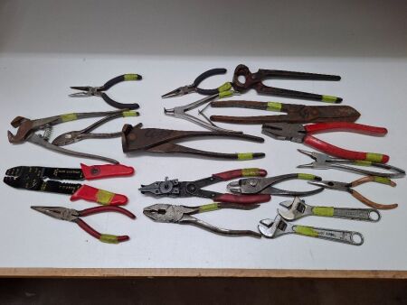 Lot of Spanners - Pliers - Various Cutters