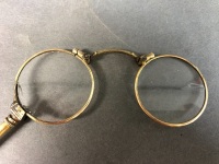 Pair of Victorian Folding Lorgnette Opera Glasses - 3