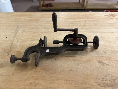 Goodall Pratt Bench Mount Hand Crank Drill Press - Cast steel