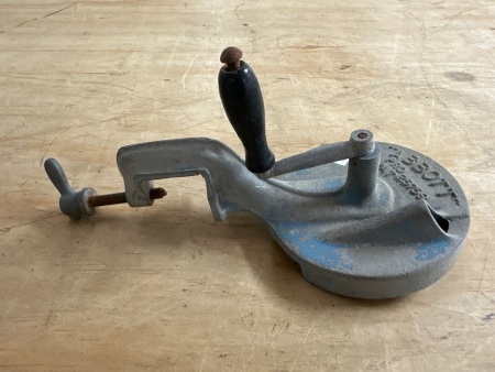 Abbott Cast Alloy Bean Slicer - bench mount
