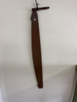Small Crosscut Saw - 1 handle bracket missing - 42in blade