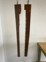 2x Large Handsaw Blades - 6ft total length