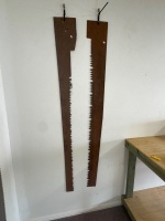 2x Large Handsaw Blades - 6ft total length - 2