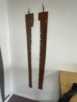 2x Large Handsaw Blades - 6ft total length - 3