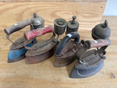 Assorted Vintage Kerosene Pressure Irons