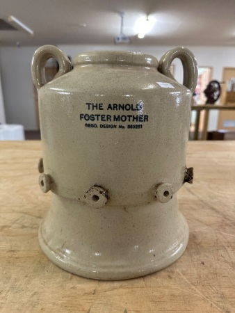 The Arnold Foster Mother- Glazed Stone Calf Feeder