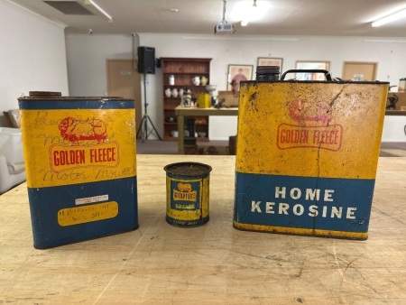 3 Golden Fleece Tins