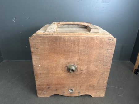 Large Antique Wooden Butter Churn - needs work - no handle