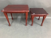 Pair of Nesting Mahogany Occasional Tables - 2