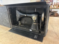 Taylor Bird Hand Crank Sewing Machine in Case - 3