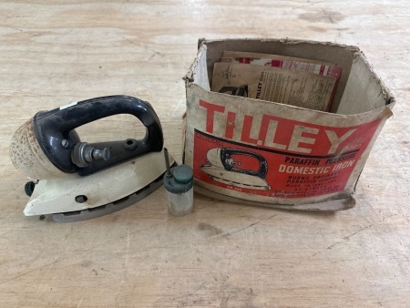 Tilley Paraffin Pressure Iron with Intrustions - in original box