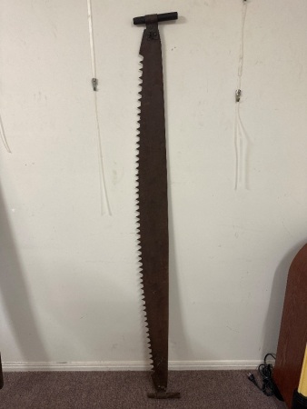 Vintage Cross Cut Saw - 6ft blade