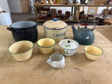 Vintage Enamel Ware Lot