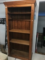 Vintage Tall Pine Display Shelves