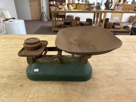 Vintage Balance Scales - Cast Iron Base