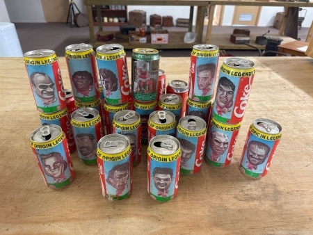 Legends of League State of Origin Coca Cola Cans
