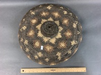 Large Flat Woven Lidded Basket - 4