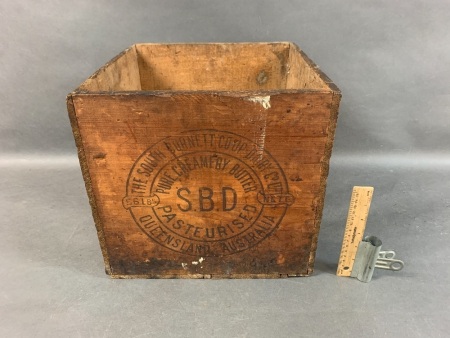 Vintage Butter Crate from The South Burnett Co-op Dairy Co.