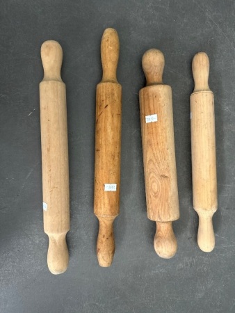 4 Wooden Roling Pins