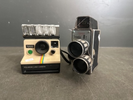 Polaroid Land Camera & Rondo Traveler 8T Camera