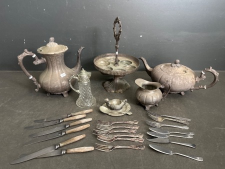 Mixed Vintage Sliver Plated Lot