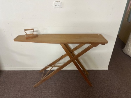 Vintage Folding Wooden Ironing Board