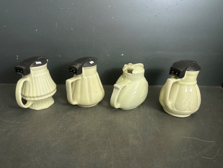 4 x Mid Century Ceramic Electric Jugs