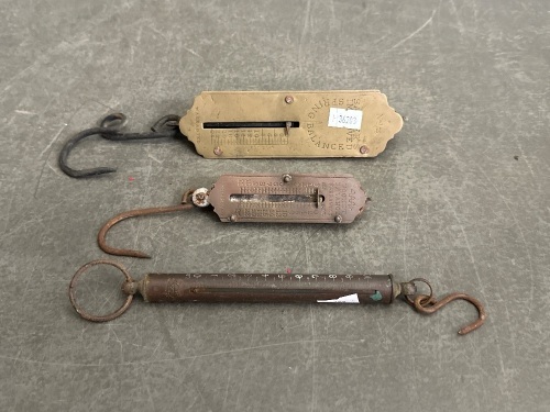 2 x Salter Spring Balance - 1 x Pocket Balance Germany