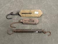 2 x Salter Spring Balance - 1 x Pocket Balance Germany
