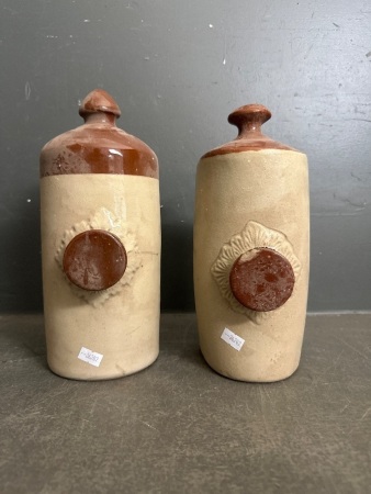 2 x Ceramic Bed Warmers Lovatts Langley Ware