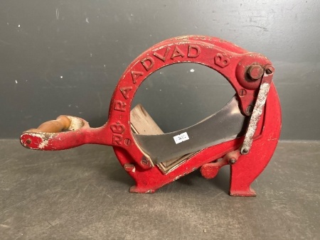 Vintage Cast Iron Raadvad Bread Slicer