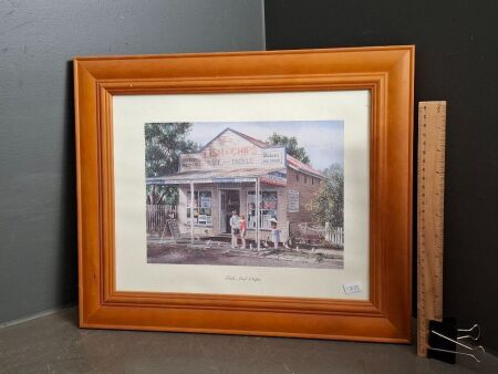 Fish and Chips Framed Print - By Gordon K Hanley