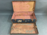 Vintage Steamer Trunk with Original Internal Tray - 3