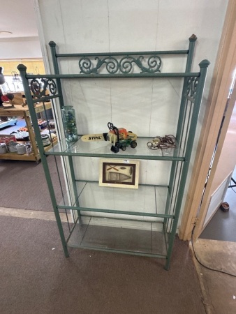 4 Tier Glass & Metal Bakers Stand