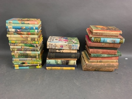 Crate of Vintage Books inc. Enid Blyton etc