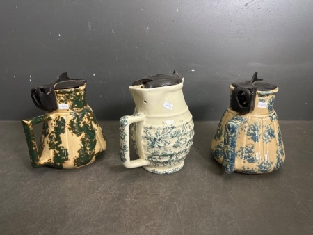 3 Hecla Electric Ceramic Jugs