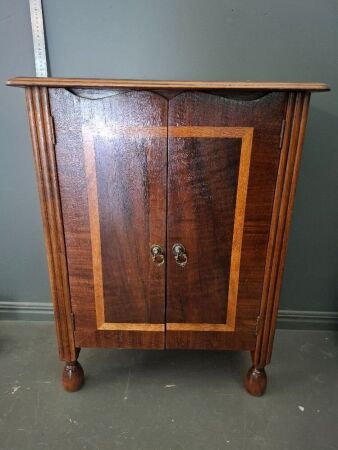 Vintage Silky Oak Cocktail Cabinet