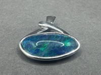 Sterling Silver Pendant with Opal Gemstone