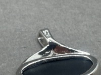 Sterling Silver Pendant with Opal Gemstone - 3