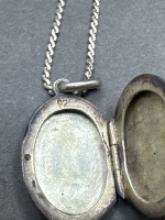 2 Mid Century Sterling Silver Necklaces - 4
