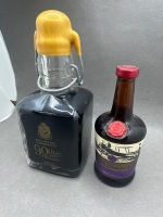 2 Collectable Miniature Wine Bottles - 2