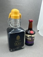 2 Collectable Miniature Wine Bottles - 3