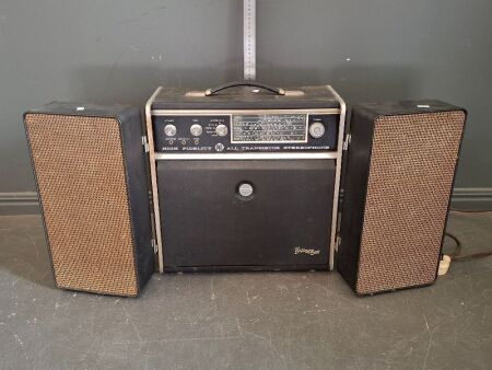 High Fidelity Pye All Transistor Sterophone - with cord