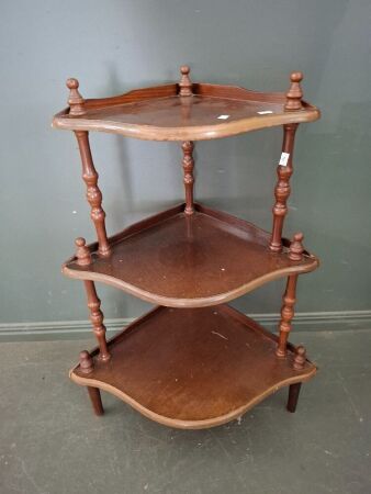 3 Tier Wooden Corner Shelf