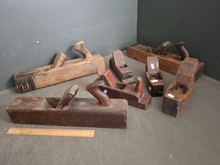 Large Lot of Wooden Planes