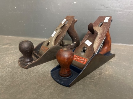 Record and Stanley 4 1/2 Planes